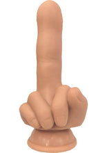 Load image into Gallery viewer, Finger Fest Flip Off Silicone Dildo - Vanilla
