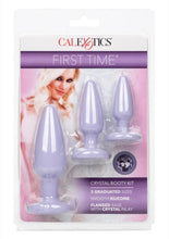 Load image into Gallery viewer, First Time Crystal Booty Kit Silicone Probes - Purple - 3 Piece
