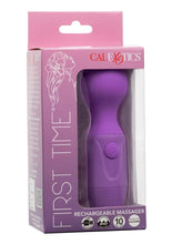 Load image into Gallery viewer, First Time Rechargeable Silicone Massager - Purple
