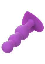 Load image into Gallery viewer, First Time Triple Beaded Silicone Rechargeable Probe - Purple
