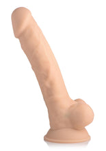 Load image into Gallery viewer, Fleshstixxx Silicone Rechargeable Vibrating Dong with Balls - Vanilla - 8in
