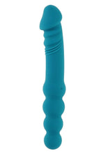 Load image into Gallery viewer, Flip Flop Rechargeable Silicone Dual End Vibrator - Blue
