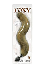 Load image into Gallery viewer, Foxy Silicone Fox Tail Butt Plug - Gold
