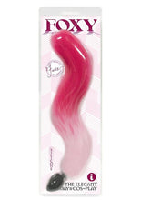 Load image into Gallery viewer, Foxy Silicone Fox Tail Butt Plug - Pink
