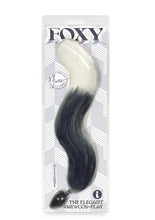 Load image into Gallery viewer, Foxy Silicone Fox Tail Butt Plug - Silver
