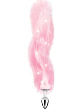 Load image into Gallery viewer, Foxy Tail Silicone Butt Plug - Pink
