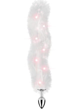 Load image into Gallery viewer, Foxy Tail Silicone Butt Plug - White
