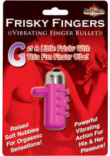 Load image into Gallery viewer, Frisky Fingers Silicone Finger Sleeve with Vibrating Bullet - Magenta/Pink
