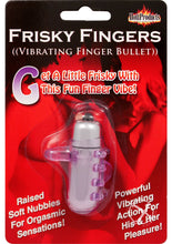 Load image into Gallery viewer, Frisky Fingers Silicone Finger Sleeve with Vibrating Bullet - Purple
