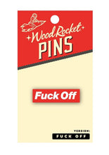 Load image into Gallery viewer, Fuck Off Enamel Pin - Red/White
