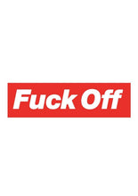 Load image into Gallery viewer, Fuck Off Enamel Pin - Red/White
