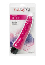 Load image into Gallery viewer, Funky Jelly Curved Vibrator - Pink - 7.5in
