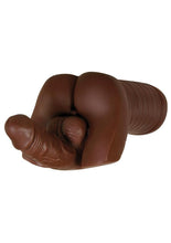 Load image into Gallery viewer, Gender X Backdoor Bash Stroker with Vibrating Cock Ring - Chocolate
