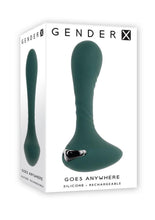 Load image into Gallery viewer, Gender X Goes Anywhere Rechargeable Silicone Plug - Green
