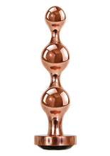 Load image into Gallery viewer, Gender X Gold Digger Anal Plug - Black/Rose Gold - Large
