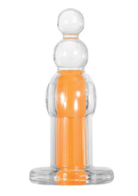 Load image into Gallery viewer, Gender X Orange Dream Silicone Rechargeable Beads with Remote Control - Clear/Orange
