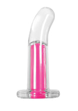 Load image into Gallery viewer, Gender X Pink Paradise Silicone Rechargeable Vibrator with Remote Control - Clear/Pink
