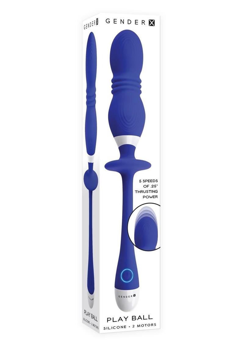 Gender X Play Ball Rechargeable Silicone Thrusting Probe – Pleasures ...