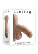 Load image into Gallery viewer, Gender X Silicone Packer Dildo - Tan - 4in
