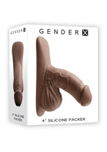 Load image into Gallery viewer, Gender X Silicone Packer Dildo - Caramel - 4in
