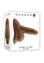 Load image into Gallery viewer, Gender X Silicone Realistic Stand to Pee Funnel - Chocolate
