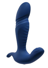 Load image into Gallery viewer, Gender X True Blue Rechargeable Silicone Thrusting Anal Vibrator - Blue
