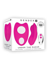 Load image into Gallery viewer, Gender X Under The Radar Rechargeable Silicone Panty Vibe with Remote Control - Pink
