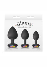 Load image into Gallery viewer, Glams Spades Trainer Kit Silicone Plugs - Black - 3pc
