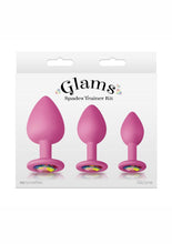 Load image into Gallery viewer, Glams Spades Trainer Kit Silicone Plugs - Pink - 3pc
