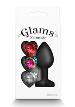 Load image into Gallery viewer, Glams Xchange Heart Silicone Anal Plug
