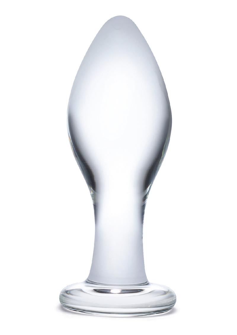 Glas Classic Glass Butt Plug - Clear - 4in