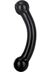 Glas Double Bull Black Dildo - Black