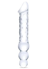 Load image into Gallery viewer, Glas Double Ended Glas Dildo with Anal Beads - Clear - 12in
