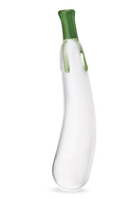 Load image into Gallery viewer, Glas Eggplant Ecstasy Glass Dildo - Green - 7.25in
