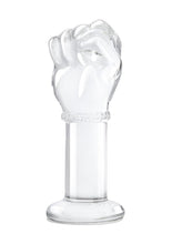 Load image into Gallery viewer, Glas Fist Glass Butt Plug - Clear - 5in
