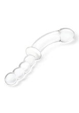 Load image into Gallery viewer, Glas Girthy Double Sided Glass Dong with Anal Bead Grip Handle
