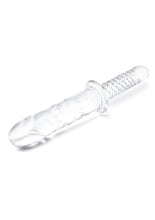 Load image into Gallery viewer, Glas Girthy Glass Cock Double Ended with Handle
