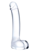 Load image into Gallery viewer, Glas Realistic Curved Glass G-Spot Dildo - Clear - 7in
