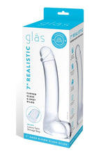 Load image into Gallery viewer, Glas Realistic Curved Glass G-Spot Dildo - Clear - 7in
