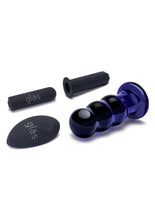 Load image into Gallery viewer, Glas Rechargeable Remote Controlled Vibrating Glass Beaded Buttplug
