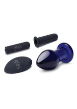 Load image into Gallery viewer, Glas Rechargeable Remote Controlled Vibrating Glass Butt Plug
