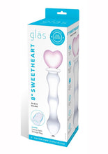 Load image into Gallery viewer, Glas Sweetheart Dildo - Clear/Pink
