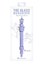 Load image into Gallery viewer, Glass Menagerie Unicorn Dildo - Purple

