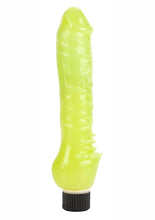 Load image into Gallery viewer, Glow In The Dark Jelly Vibrator - Glow In The Dark/Green
