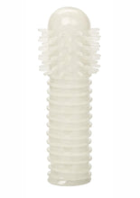 Load image into Gallery viewer, Glow In The Dark Reversible Penis Sleeve - Clear/Glow In The Dark

