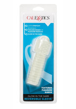 Load image into Gallery viewer, Glow In The Dark Reversible Penis Sleeve - Clear/Glow In The Dark

