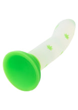 Load image into Gallery viewer, Glow Stick Leaf Silicone Glow In The Dark Dildo with Suction Base
