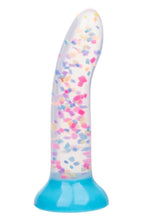 Load image into Gallery viewer, Glow Stick Party Silicone Glow In The Dark Dildo with Suction - Blue/Glow In The Dark
