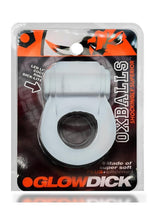 Load image into Gallery viewer, Glowdick Silicone Cockring with Led - Clear/Clear Ice
