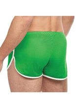 Load image into Gallery viewer, Goal Line Side Split Mesh Booty Shorts
